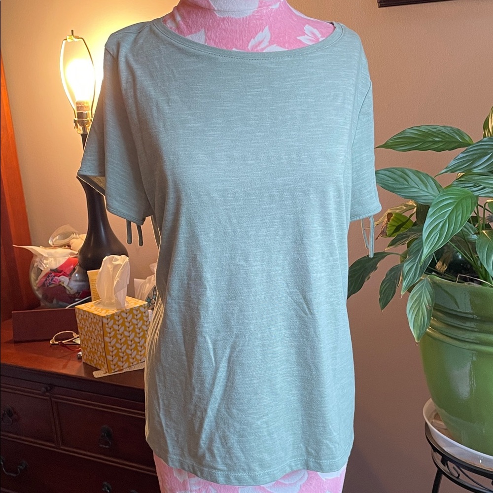 Talbots Light Green Short Sleeve Top